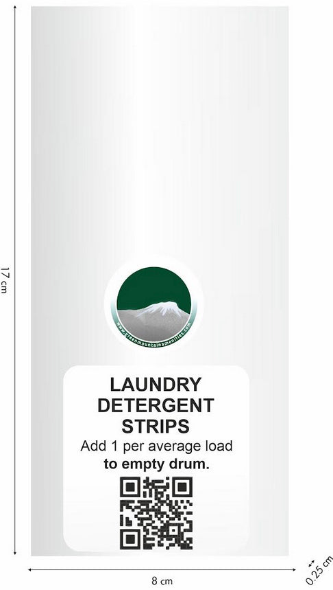 Reusable Tyvek envelopes for laundry machine strips